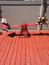 Super Rare 2008 Gemmy  7 Foot Outdoor Animated Christmas Seesaw picture