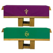 Reversible Altar Frontal Purple / Green Church Supplies Parament New picture
