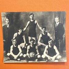 Vintage 1908 Men’s Basketball Team, Sexy, Handsome Guys RPPC Athletic Sports picture