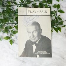 Vintage 1962 Play Fair Seattle's World Fair Opera House Maurice Chevalier SIGNED picture
