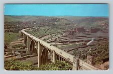 Pittsburgh PA-Pennsylvania, Westinghouse Bridge Vintage Souvenir Postcard picture