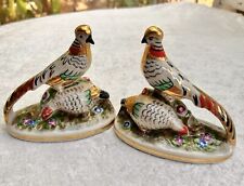 Mid 20th Century Vintage Chelsea House,  Pair Vintage Pheasant Bird Figurines picture