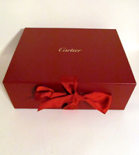 Authentic Cartier Fold Over Gift Box with Ribbon 13 1/2