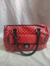 Disney Parks Authentic Red Minnie Mouse Polka Dot Handbag Purse Satchel picture