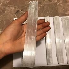 Healing Stone For Unwanted Energy Selenite Wand Stick Rough Stick Great Gift picture