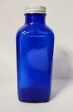 Vintage Blue Cobalt Glass Bottle picture