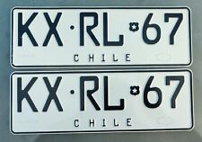 CHILE License Plates - 2007 series - Passanger / Private - very rare picture