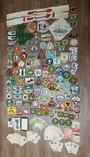 BIG 165 Pc. Vtg 1960s BSA Boy Scout WWW 112 Patches and Accessories Lot 48 Cards picture