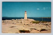 Peggy's Cove Nova Scotia-Canada, Peggy's Cove Light House Vintage c1968 Postcard picture