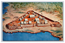 An Artist Conception Of Fort James, Jamestown Virginia VA Postcard picture