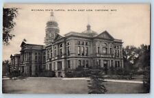 Cheyenne Wyoming WY Postcard Wyoming State Capitol South East View c1910 Vintage picture