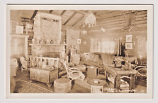 RPPC Postcard Castle Mountain Bungalow Camp Awesome Cabin Interior picture