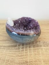 465g beautiful bowl shape  natural Amethyst  Crystal and Calcite 9x9x4cm picture