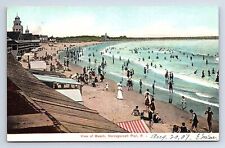 Postcard View Of Beach Narragansett Pier Rhode Island picture