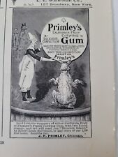 1890s Primley's California fruit chewing gum delicious confection vintage ad picture