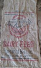 Vintage Cloth Dairy Feed Sack  Cooperative Mills Columbus Ohio Farm Collectible picture