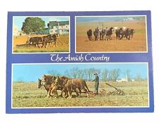 The Amish Country Lancaster Pennsylvania Multiview Postcard 1985 Unposted picture