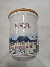 Longaberger 1999 HOMESTEAD Pottery 2 QUART Jar With Lid Made In USA picture
