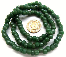 Original Venetian Mini Crow Greasy Green  Antique Trade Beads       V191 picture