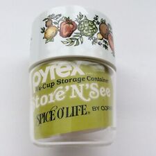Vintage Retro PYREX Spice Of Life 3/4 Cup Store & See Storage Container New picture