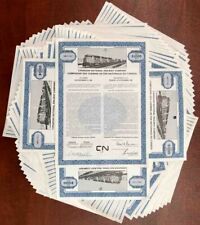 100 Pieces of Canadian National Railway dated 1976 - 100 Railroad Bonds of Canad picture