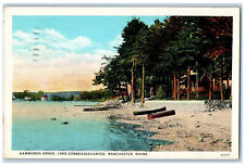 1938 Hammonds Grove Lake Cobbosseecontee Manchester Maine ME Vintage Postcard picture