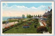 BUCKROE BEACH VIRGINIA*VA*HOTEL LAWN & BATH HOUSE*ANTIQUE POSTCARD*1920's ERA picture