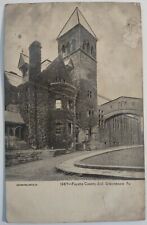 Vintage Postcard Fayette County Jail Uniontown Pennsylvania Undivided Back AA13 picture