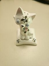 Enesco Japan Ceramic Cat on a Pillow Salt & Pepper Shakers picture