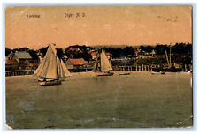 c1910 Yachting Scene at Digby Nova Scotia Canada Antique Posted Postcard picture