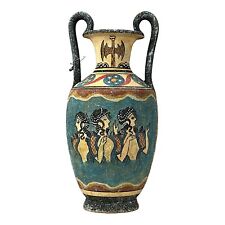 Minoan Vase Pottery Painting Blue Ladies Ancient Greek Crete Ceramic Knossos picture