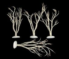 LOT OF 4 DEPT 56 WINTER BIRCH TREES POSABLE ONLY USED ONCE MEASUREMENTS IN PICS picture