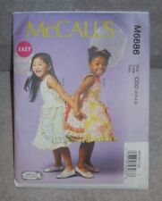 McCall's Girls/Childs Dress Pattern M6686 Size 2-5 Uncut/ff picture