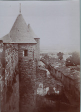 France, Cité de Carcassonne, Vintage Print Speaker Towers, Print picture