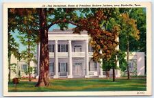 Postcard TN Nashville The Hermitage Home Of President Andrew Jackson Linen G7 picture
