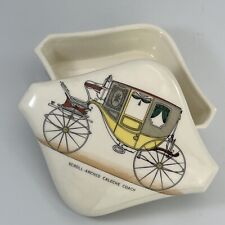 R M Gould Porcelain Old Fashion Carriage Trinket box Scroll Arched Caleche Coach picture