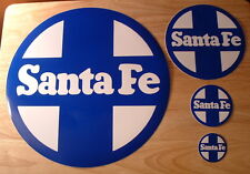 Vintage Authentic Group of Santa Fe Railroad Stickers - Mint Condition picture