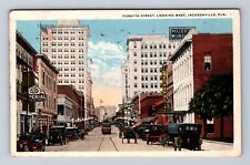 Jacksonville FL-Florida, Forsyth Street Looking West, Antique Vintage Postcard picture