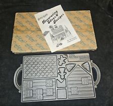 John Wright Cast Iron Gingerbread House Fun & Easy Mold VTG 1986 All Occasion picture