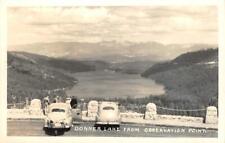 RPPC DONNER LAKE, CA View From Observation Point c1940s Vintage Postcard picture
