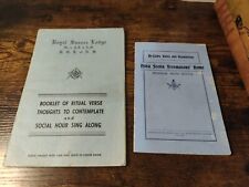 Vintage Canadian Freemason Booklets: Bylaws, Ritual Verse Sussex And Nova Scotia picture