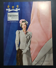 1946 Print Ad Forstmann 100% Virgin Wool Woman Wearing Vintage Suit & Skirt picture