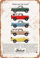 Metal Sign - 1964 International Scout Lineup - Vintage Look Reproduction picture
