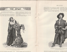 1897 ACTORS/STAGE Magazine PHOTOS/Story~E H SOTHERN~Nella Bergen~MAXINE ELLIOTT picture
