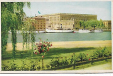 THE ROYAL PALACE in Stockholm, Sweden: 1958 Postcard ~ View from Water   (#2298) picture