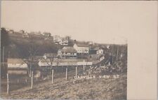 Oakville View Connecticut Railroad Houses c1900s RPPC Photo Postcard picture