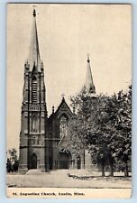Austin Minnesota MN Postcard St. Augustine Church Chapel c1912 Vintage Antique picture