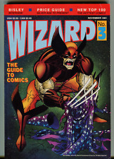 1991 Wizard Magazine #3 - Wolverine Cover - W/ Ghost Rider Poster picture