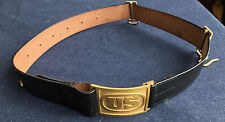 M1874 Cavalry Leather Saber Belt with US Buckle Size MEDIUM  (36-42) Indian Wars picture