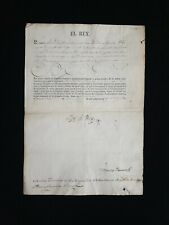 Rare Royalty King of Spain Ferdinand VII Signed Royal Document Letter Wax Seal picture